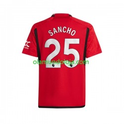 Camisola Manchester United Sancho 25 Homem Equipamento Primeiro 2023-2024 Manga Curta